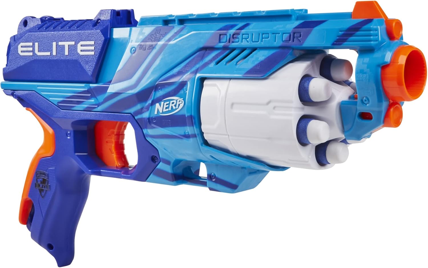 Elite Disrupter Blaster - 6-Dart Rotating Drum, Slam Fire