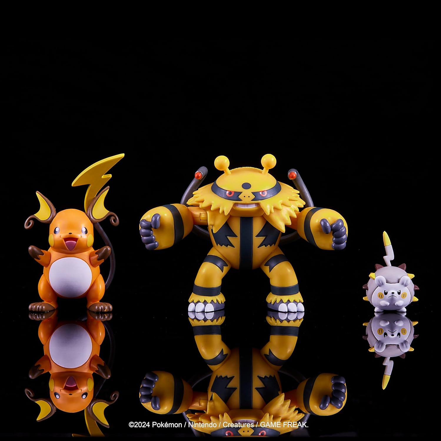 Pokemon Battle Figure 3 Pack - Features 2-Inch Togedemaru and Raichu and 3-Inch
