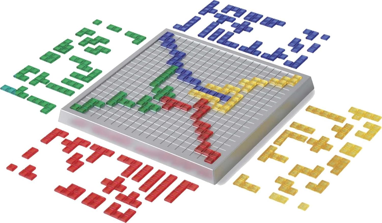 Blokus XL Board Games for Family Night, Brain Games for 2 to 4 Players, Oversized Board and Pieces | Classic Strategy Play with "Just One Rule," featuring Oversized Board and Pieces