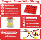 Magnet Game, Magnetic Game with String, Board Games for Adults and Kids 8-12, Portable Strategy Family Game for All Ages, Christmas Birthday Gifts for Kids, Fidget Toys for Family Travel & Game Night