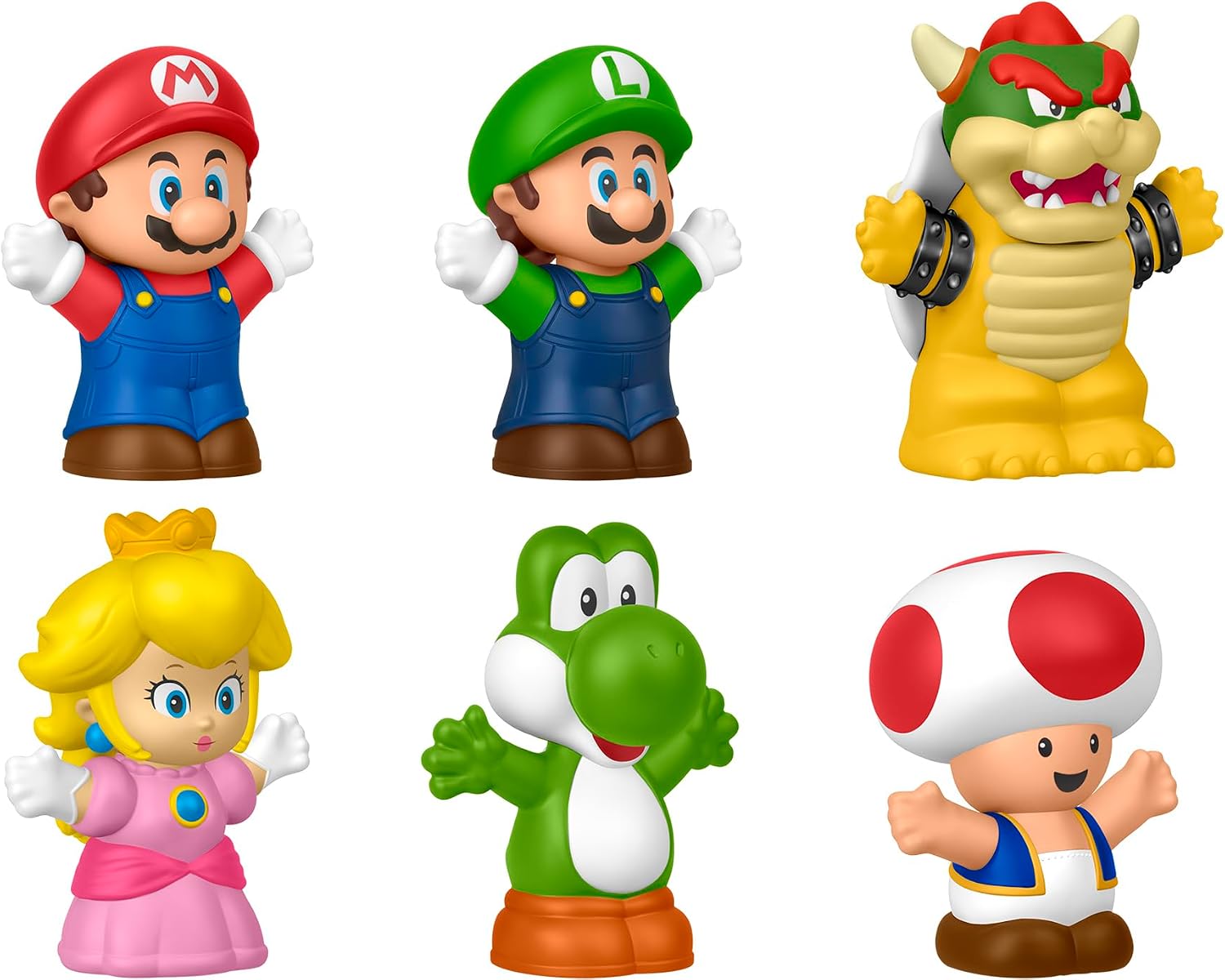 Little People Toddler Toy My Mario 6-Piece Character Figure Set for Preschool Pretend Play Kids Ages 18+ Months