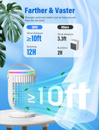Portable Air Conditioners,Evaporative Air Cooler with Remote,120° Oscillating,1200ML Personal Mini Air Conditioner Fan Cooling Fan with 2 Modes,3 Speeds, Portable AC Unit for Bedroom Office