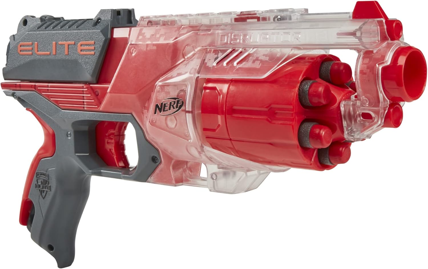 Elite Disrupter Blaster - 6-Dart Rotating Drum, Slam Fire