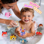 Animal Pop Suction Fidgets Toys, Toddler Travel Toys for Airplane Car Activities Essential, Party Favors for Kids, Goodie Bags Stuffers for Kids, Toddler Bath Toys, Birthday Gifts for Boy Girls