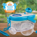 National Geographic Bug Catcher Kit and Outdoor Insect Habitat for Kids | 360-Degree Viewer, 2 Magnifying Lenses, Catching Net, Tweezers, Outdoor Exploration Toy, Insect Science, Birthday Gift