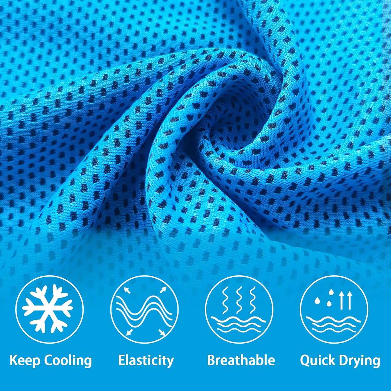 Cooling Towels for Neck and Face (40"x12"), Ice Microfiber Cooling Towels Bulk for Workout Chill Sweat Towels Cooling Neck Wraps for Gym Yoga Golf Running Sport