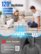 Portable Air Conditioners,Evaporative Air Cooler with Remote,120° Oscillating,1200ML Personal Mini Air Conditioner Fan Cooling Fan with 2 Modes,3 Speeds, Portable AC Unit for Bedroom Office