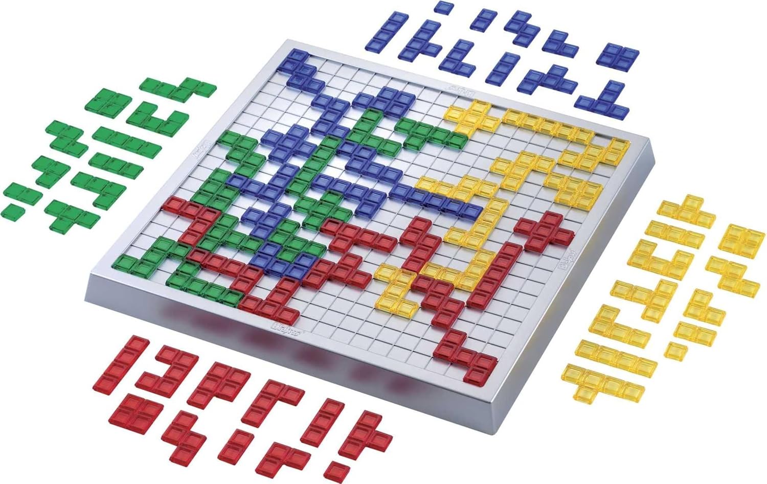 Blokus XL Board Games for Family Night, Brain Games for 2 to 4 Players, Oversized Board and Pieces | Classic Strategy Play with "Just One Rule," featuring Oversized Board and Pieces