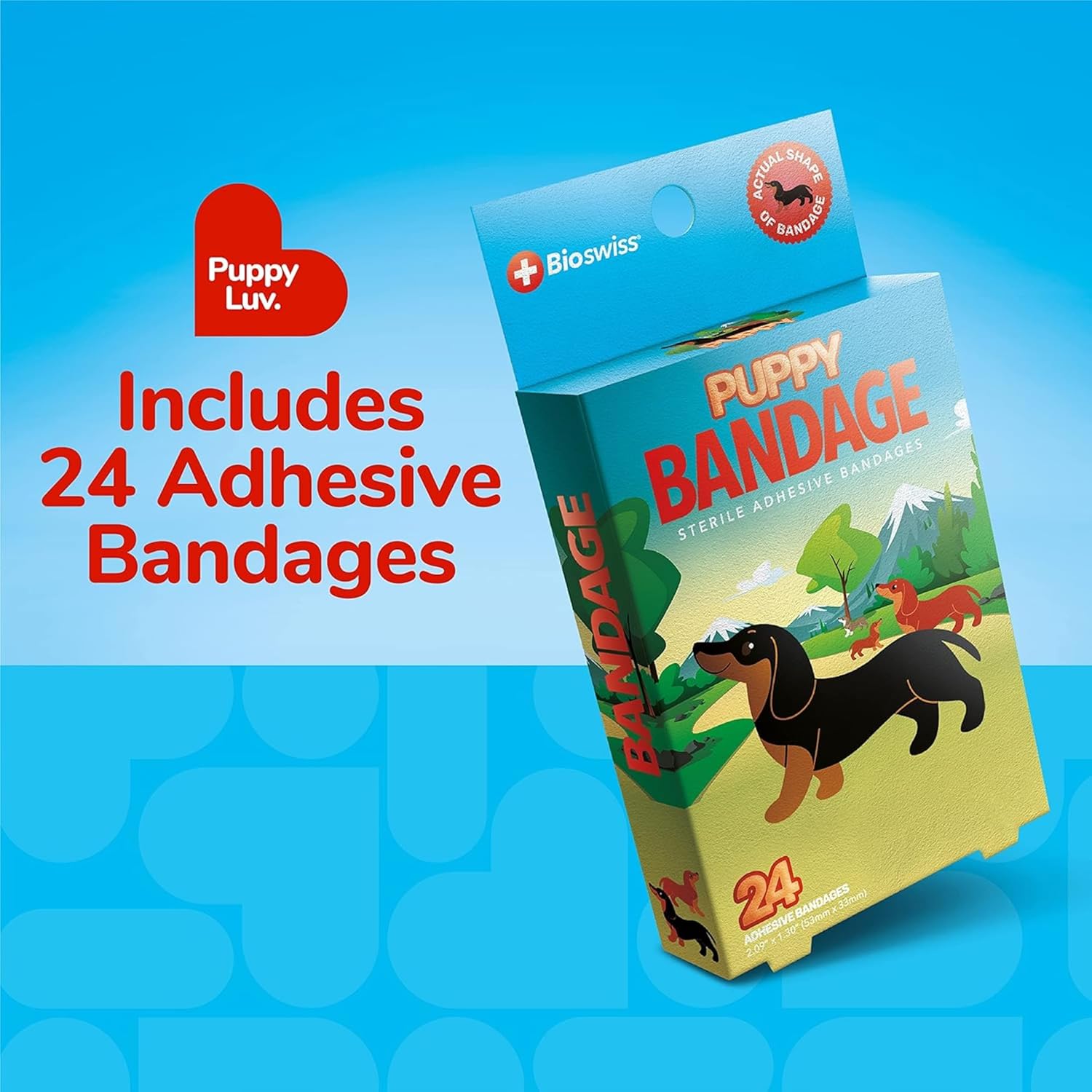 BioSwiss Bandages, Self Adhesive Bandage Set, Latex Free, Sterile Wound Care