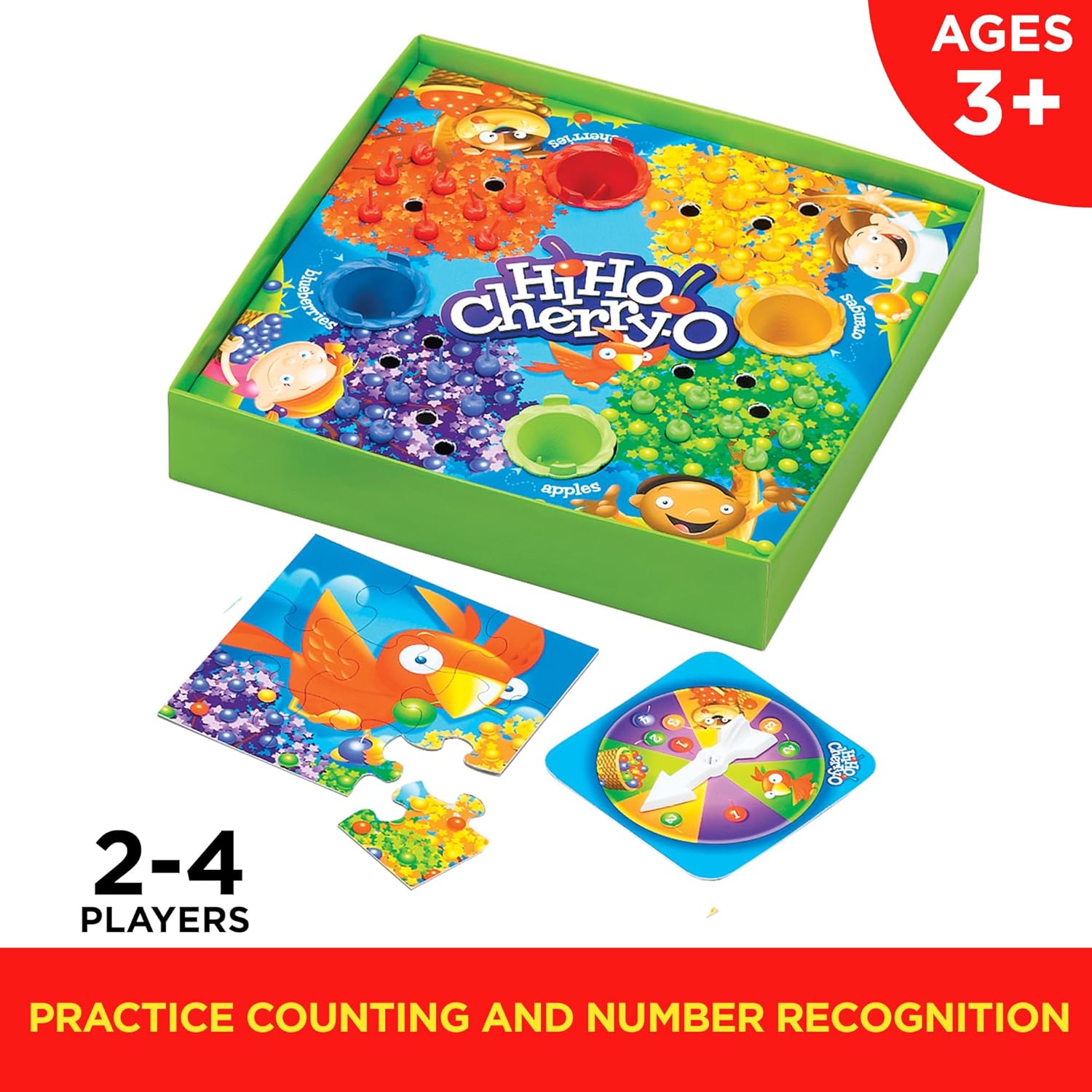 Hi Ho Cherry-O Board Game for 2 to 4 Players Kids Ages 3 and Up