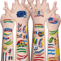 Awinmay 45 Pcs Soccer Tattoos - World Cup Temporary Tattoos for Kids，Adult，Teens，Soccer Party Favors Sports Themed Supplies Fake Tattoo Stickers，World Cup 2026 Merchandise，Kids Goodie Bag Stuffers