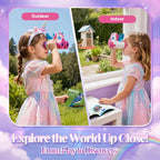 Unicorn Toys for Girls Age 3-12,Cute Heart & Wings Design Kids Binoculars with Bird Watching Manual,Toddler Toys,Kids Stocking Stuffers,3 4 5 6 7 8 9 10 11 12 Year Old Girl Christmas Birthday Gifts