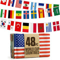 2026 World Cup Flag Bunting String, Double-Sided Polyester Rope 15m - Soccer tournament Bunting Banner for Party Decorations for Tournaments, Garden Streets & Pub Bar
