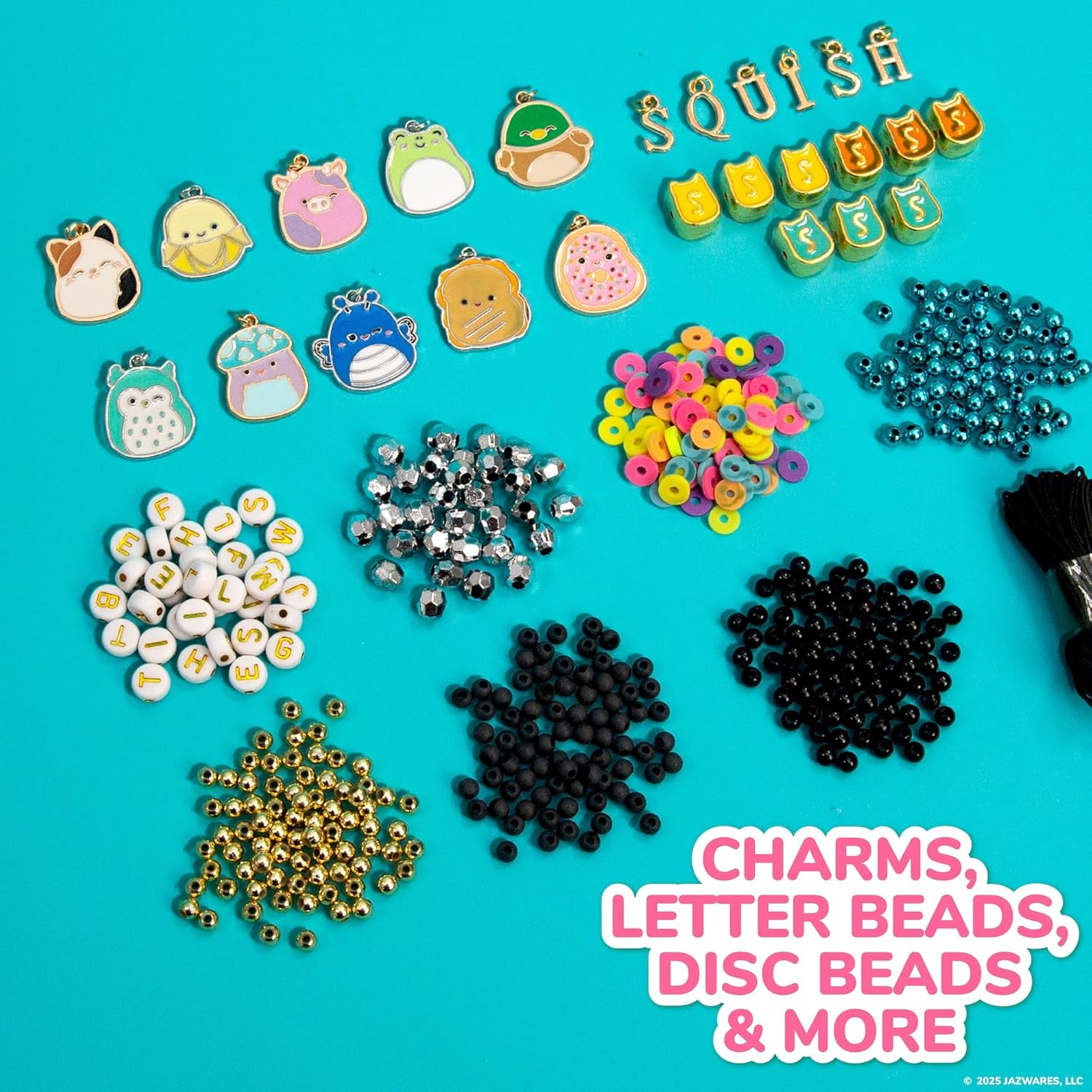 Original Squishmallows Bracelet Design Set, Cute & Friendship Bracelet Kit, Jewelry Making Kit, Charm Bracelet Making Kit, Beading & Jewelry Making, Friendship Bracelet Making Kit