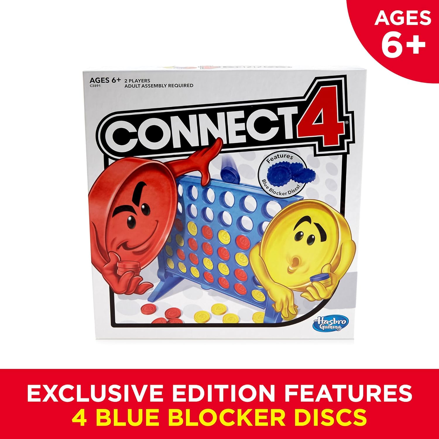 Hasbro Gaming Connect 4 Strategy Board Game for Ages 6 and Up