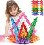 Building Blocks Kids STEM Toys Educational Building Toys Discs Sets Interlocking Solid Plastic for Preschool Kids Boys and Girls Aged 3+, Safe Material Creativity