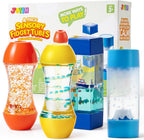 JOYIN 4-Pack Fidget Tubes for Kids, Stress Relief Toy, Speech Therapy, Calming Toys for Children with Autism, Calm Down Corner Classroom Supplies, Back to School Gifts for Toddlers