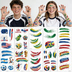 Awinmay 45 Pcs Soccer Tattoos - World Cup Temporary Tattoos for Kids，Adult，Teens，Soccer Party Favors Sports Themed Supplies Fake Tattoo Stickers，World Cup 2026 Merchandise，Kids Goodie Bag Stuffers