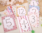 Baby Boy/Girl Monthly Milestone Cards - First Holiday Cards,First Year Month Photo Milestone Cards,Baby Shower Newborn Photo Prop