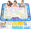 Jasonwell Aqua Water Doodle Mat 40 X 32 Inches Large Magic Drawing Doodling Mat Coloring Mat Educational Toys Christmas Birthday Gifts for Kids Toddler Boys Girls Age 2 3 4 5 6 7 8 Year Old
