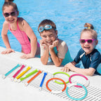 Korlon Tec Underwater Pool Toys for Kids Ages 4-8 8-12, Summer Training Swim Pool Diving Toys Set for Fun Water Games
