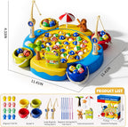ORANGE OCEAN 66 PCS Magnetic Fishing Games for Kids Ages 4-8, Toddler Board Games for Kids 4-6 8-12, Toys for 3 4 5 6 Year Old Boys Girls, Ideas Birthday Gifts for Boys Girls 3-5 6-8