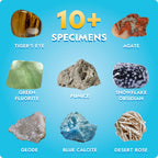 National Geographic Earth Science Kit with 100+ Activities for Kids 8-12 | Crystal Growing, Volcano Experiments, Rock Collection, Earth Science Activities, STEM Projects, Birthday Gift
