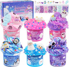 Cloud Slime kit for Girls Ages 8-12, Toys for Girls and Boys, for Kids Slime Set Party kit Goodie Bag Stuffers, 4 5 6 7 8 9 10 Year Old Girl Birthday Gift Cute Stuff