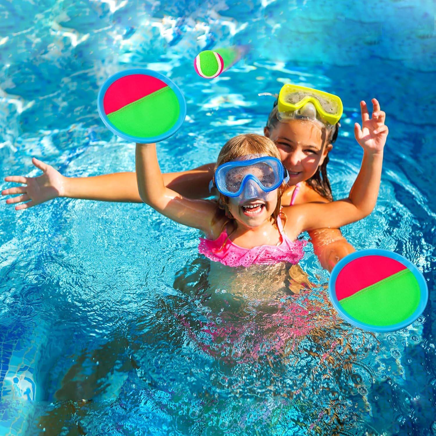 Ayeboovi Toss and Catch Ball Outdoor Beach Pool Toys for 3 4 5 6 7 8 Year Old Boys Girls Birthday Gifts Easter Basket Stuffers Outside Yard Games for Kids and Family Activities