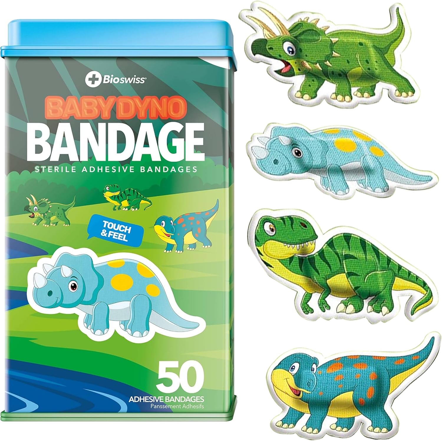 BioSwiss Bandages, Self Adhesive Bandage Set, Latex Free, Sterile Wound Care