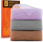 African Bath Sponge African Net Long Net Bath Sponge Exfoliating Shower Body Scrubber Back Scrubber Skin Smoother,Great for Daily Use