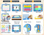 Jasonwell Aqua Water Doodle Mat 40 X 32 Inches Large Magic Drawing Doodling Mat Coloring Mat Educational Toys Christmas Birthday Gifts for Kids Toddler Boys Girls Age 2 3 4 5 6 7 8 Year Old