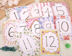 Baby Boy/Girl Monthly Milestone Cards - First Holiday Cards,First Year Month Photo Milestone Cards,Baby Shower Newborn Photo Prop
