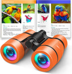 Toys for 3-7 Year Old Girls: LET'S GO! Binoculars for Kids Bird Watching|Camping|Hiking 3 4 5 6 7 8 Year Old Girl Boy Birthday Gifts Outdoor Toy for Kid Ages 4-6 Toddler Gift Stuffers