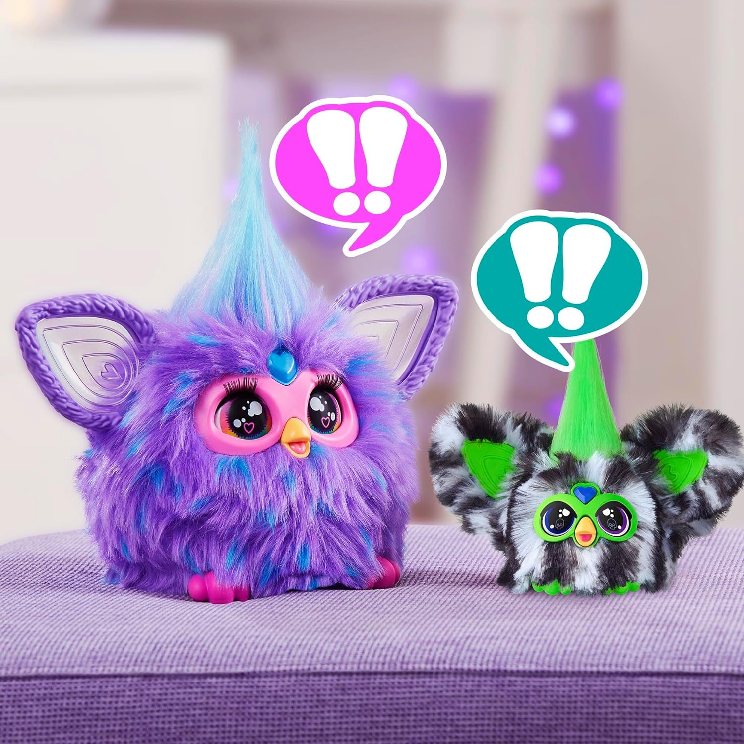 Furby Furblets Fierce & Fabulous 2 Pack, 45 Sounds Each, Electronic Plush Toys for Girls & Boys, Ages 6+
