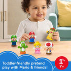Little People Toddler Toy My Mario 6-Piece Character Figure Set for Preschool Pretend Play Kids Ages 18+ Months