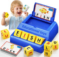 Montessori Matching Letter Game Toys for 3 4 5 Year Old Boy Girl Gifts Kids | Early Educational Learning Spelling Toys for Toddler, Preschool, Bigger Size, Storage Function, Christmas Birthday Gifts