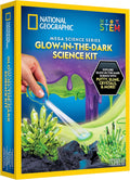 NATIONAL GEOGRAPHIC Mega Science Kit - Glow in The Dark Lab with Crystal Growing Kit, Slime Making, Glowing Putty, and More Science Experiments, Slime Kit for Boys and Girls