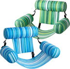 SLOOSH Inflatable Pool Floats Adult,2 Packs Floating Lounge Chairs,Blow up Pool Noodles for Adult Heavy Duty,Floating Chair for Party Summer Water Beach Lake Fun