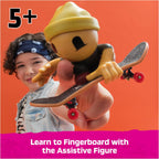TECH DECK SK8 Crew Fun Box Transforming Skate Park Playset | Portable Box with Ramps & Rails, Includes 4 Fingerboards & 5 SK8 Crew Figures, Toy Skateboard Playset Gifts for Kids Ages 5+