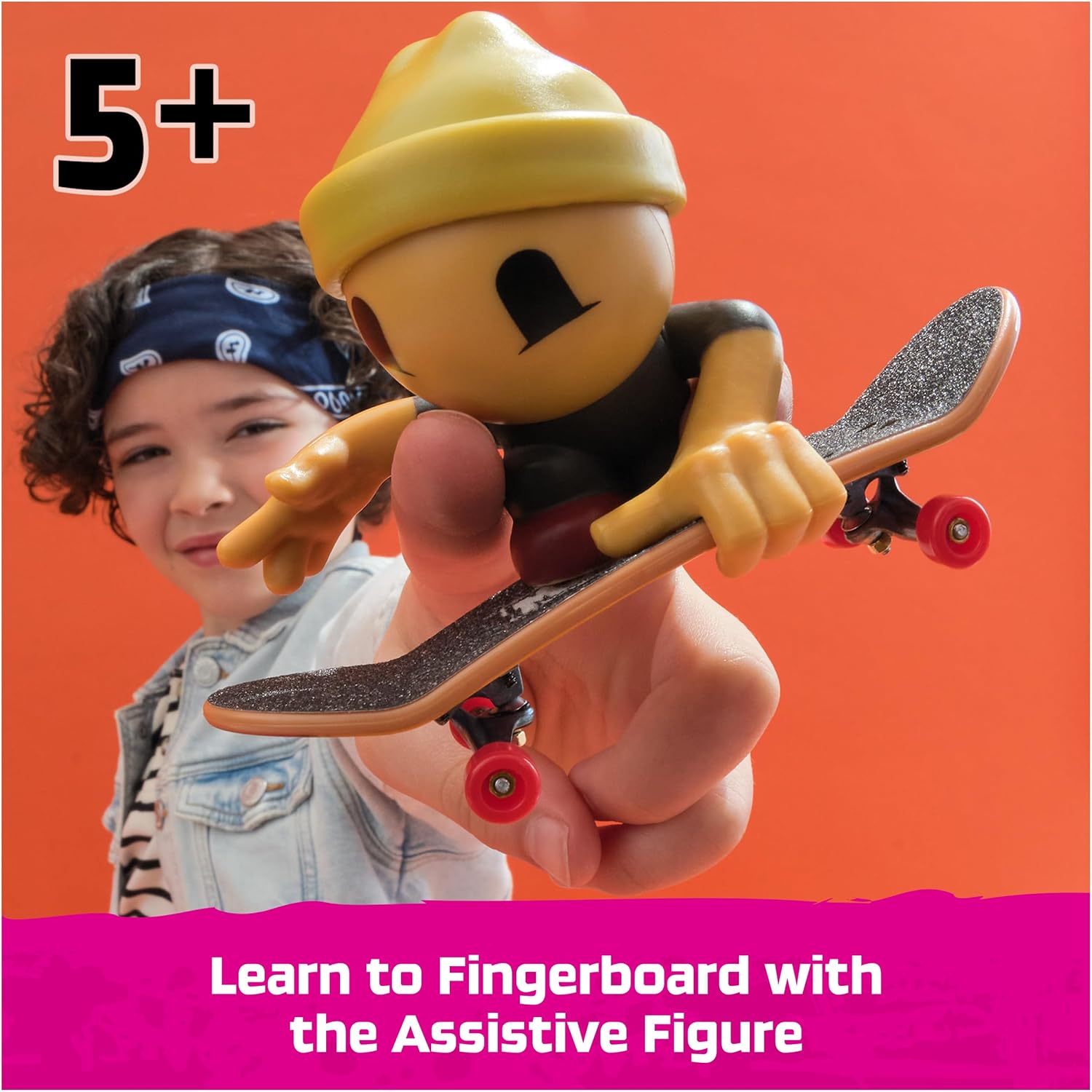 TECH DECK SK8 Crew Fun Box Transforming Skate Park Playset | Portable Box with Ramps & Rails, Includes 4 Fingerboards & 5 SK8 Crew Figures, Toy Skateboard Playset Gifts for Kids Ages 5+