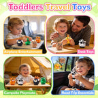 Animal Pop Suction Fidgets Toys, Toddler Travel Toys for Airplane Car Activities Essential, Party Favors for Kids, Goodie Bags Stuffers for Kids, Toddler Bath Toys, Birthday Gifts for Boy Girls