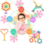 Building Blocks Kids STEM Toys Educational Building Toys Discs Sets Interlocking Solid Plastic for Preschool Kids Boys and Girls Aged 3+, Safe Material Creativity