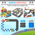 Magnetic Tiles Building Blocks for 3 4 5 6 7 8+ Years Old Boys Girls Colorful Magnet Stacking Toys Birthday Gift for Toddlers STEM Preschool Educational Construction Tiles Set
