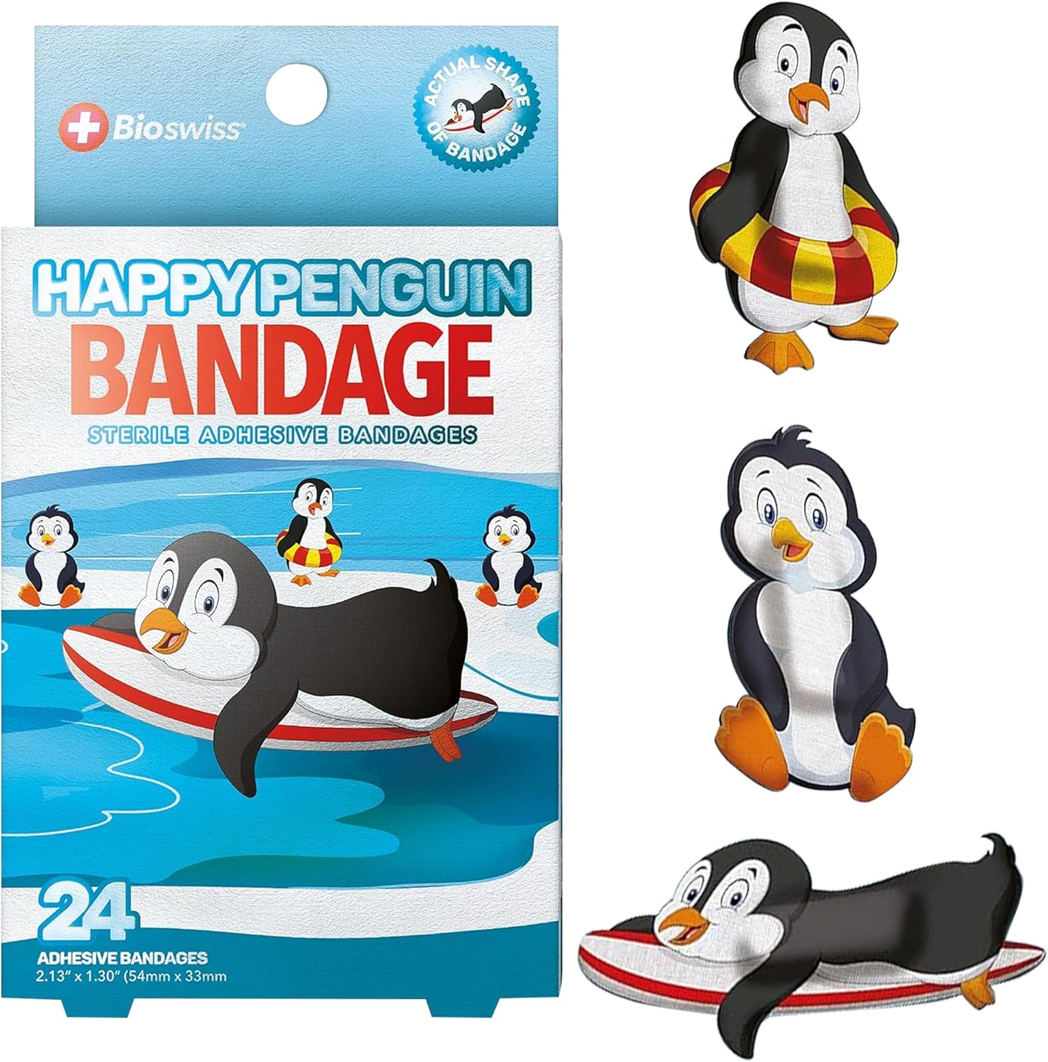 BioSwiss Bandages, Self Adhesive Bandage Set, Latex Free, Sterile Wound Care