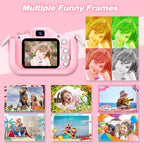 Kids Camera Toys for 3-8 Year Old Girls Boys,Children Digital Video Camcorder Camera with Cartoon Soft Cover, Best Chritmas Birthday Festival Gift for Kids