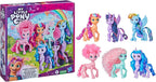 My Little Pony Dolls Rainbow Celebration, 6 Pony Figure Set, 5.5-Inch Dolls, Toys for 3 Year Old Girls and Boys, Unicorn Toys