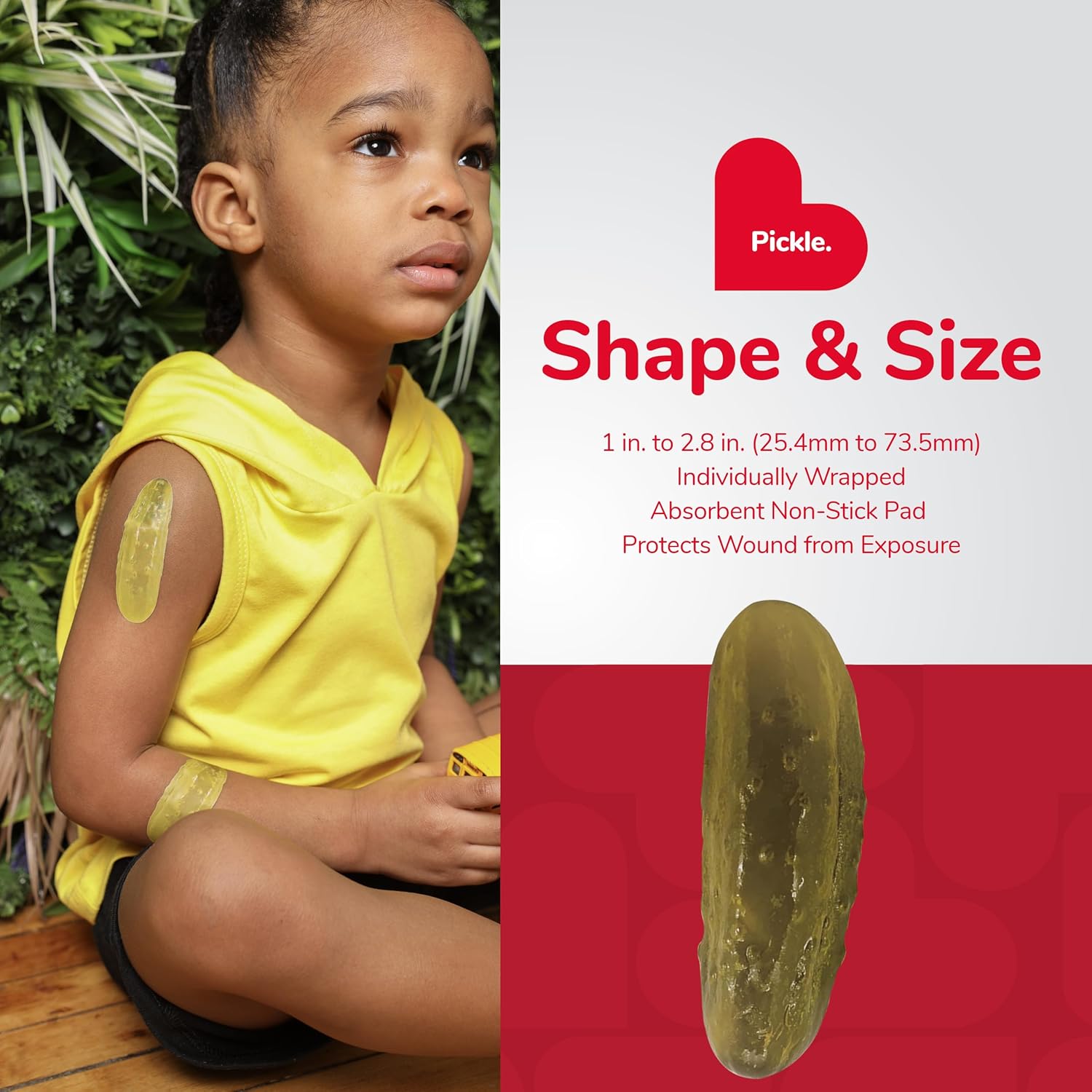 BioSwiss Bandages, Pickle Shaped Self Adhesive Bandage Set, Latex Free, Sterile Wound Care