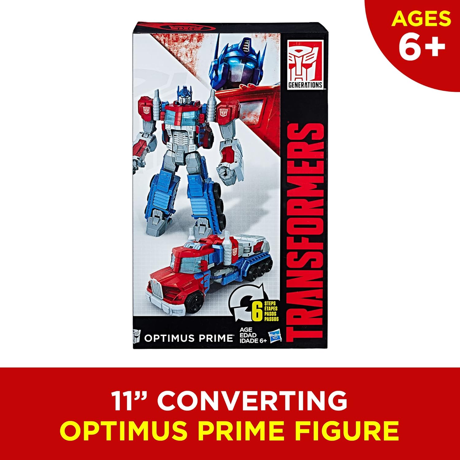Toys Heroic Optimus Prime Action Figure - Timeless Large-Scale Figure, Changes into Toy Truck - Toys for Kids 6 and Up, 11-inch
