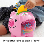 Baby & Toddler Toy Laugh & Learn Smart Stages Piggy Bank with Educational Songs & Phrases for Infants Ages 6+ Months